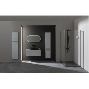 Мебель для ванной Allen Brau Infinity 100 см сплошной фасад белый