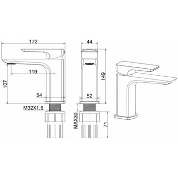 Смеситель для раковины Allen Brau Infinity 5.21001-31