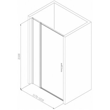 Душевая дверь Allen Brau Priority 120 3.31033.BBA