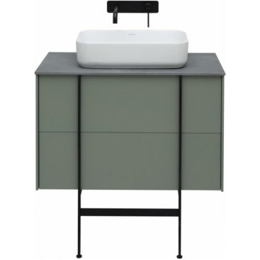 Мебель для ванной Allen Brau Reality 80 см с накладной раковиной серый