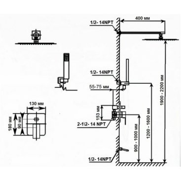 Душевая система ALMAes Ruver TVZ-8828