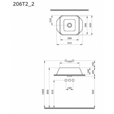 Раковина Ambassador Benefit 206T20202