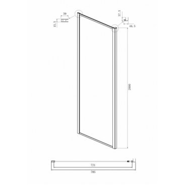 Душевой уголок Ambassador Elysium KX 90x80