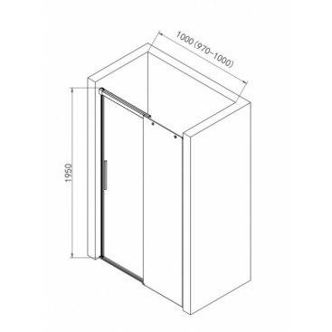 Душевая дверь AQUAme AQM4803-10