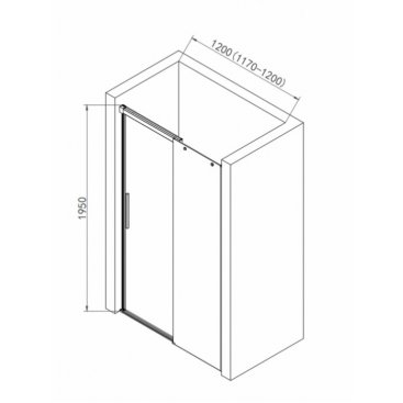 Душевая дверь AQUAme AQM4803-12