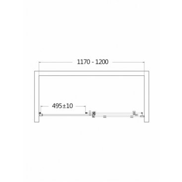 Душевая дверь AQUAme AQM4803-12