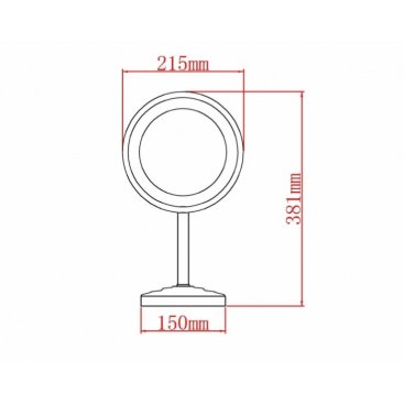 Зеркало Aquanet 2209D