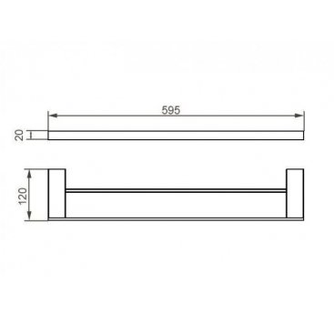 Держатель для полотенца Aquanet 5624DMB