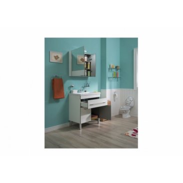 Мебель для ванной Aquanet Верона 75 белая напольная с дверцами