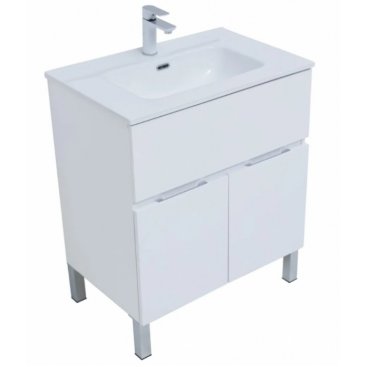 Мебель для ванной Aquanet Алвита New 70 напольная белая матовая