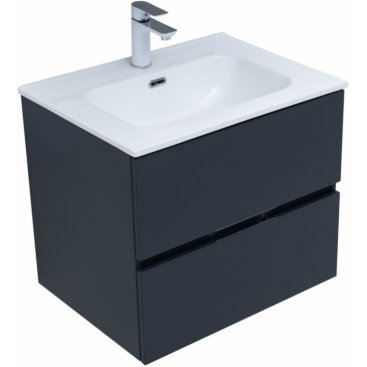 Мебель для ванной Aquanet Алвита New 60 с ящиками антрацит