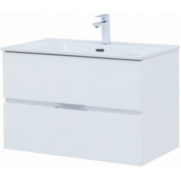 Мебель для ванной Aquanet Алвита New 80 с ящиками белая матовая