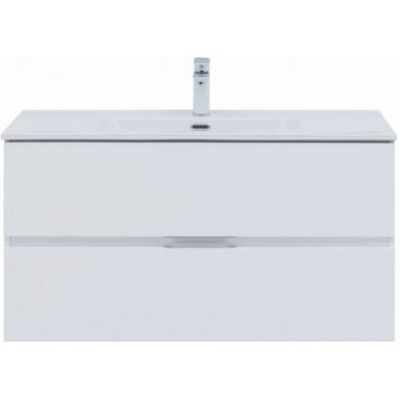 Мебель для ванной Aquanet Алвита New 100 с ящиками белая матовая