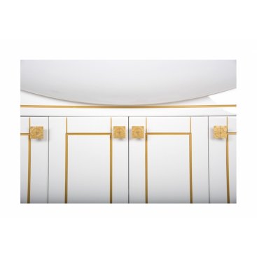 Мебель для ванной Aquanet Честер 105 белая патина золото
