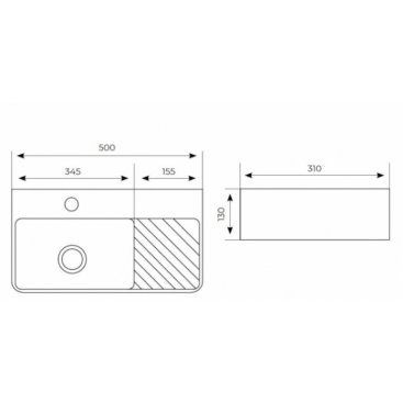 Раковина Aquanet Comfort-2 50