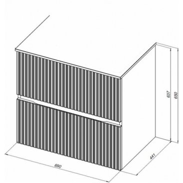 Мебель для ванной Aquanet Джейн 70 Flat белая