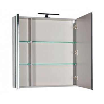 Зеркало-шкаф Aquanet Эвора 70 серый антрацит