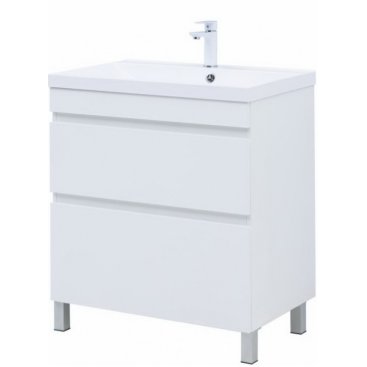 Мебель для ванной Aquanet Нота New 75 напольная белый глянец