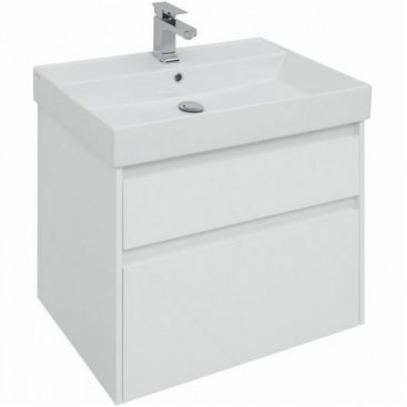 Мебель для ванной Aquanet Nova Lite 75 2 ящика белый глянец
