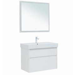 Мебель для ванной Aquanet Nova Lite 85 2 белый гля...