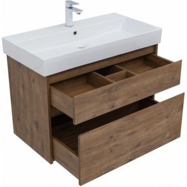 Мебель для ванной Aquanet Nova Lite 85 2 дуб рустикальный