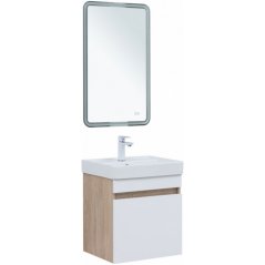 Мебель для ванной Aquanet Оптима 50 дуб светлый/бе...