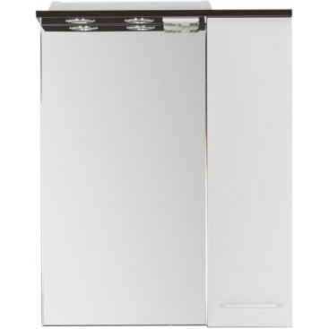 Зеркало со шкафчиком Aquanet Равенна 60 венге/белое