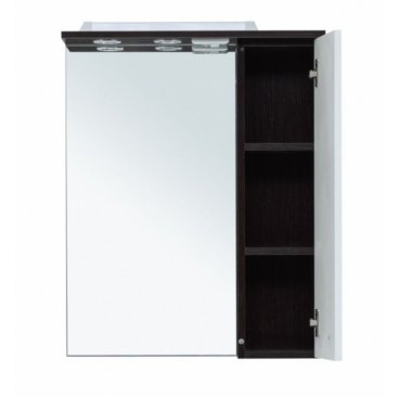 Зеркало со шкафчиком Aquanet Равенна 60 венге/белое