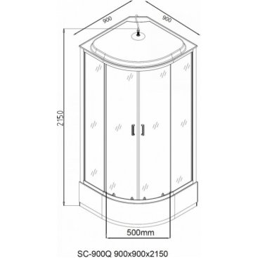 Душевая кабина Aquanet SC-900Q 90x90