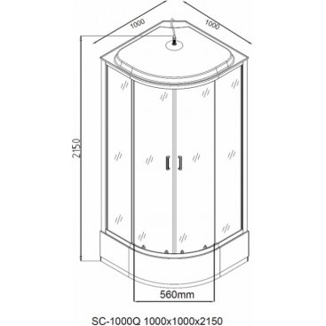 Душевая кабина Aquanet SC-1000Q 100xx100