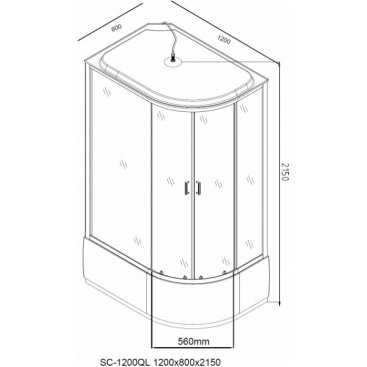 Душевая кабина Aquanet SC-1200Q 120x80