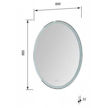Зеркало Aquanet Комо New 6085