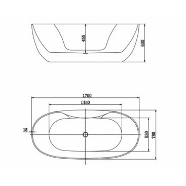 Ванна Aquatek Аполо 170x78