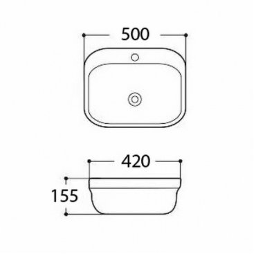 Раковина Aquatek Амадео AQ5042-00 50 см