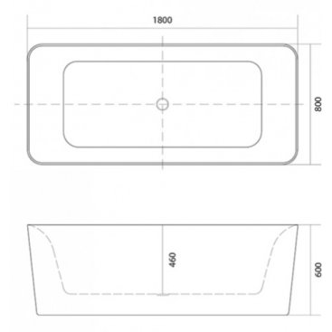 Ванна акриловая Aquatek Квадро 180x80