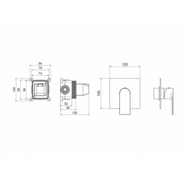 Смеситель для душа Aquatek Лира AQ1466MB