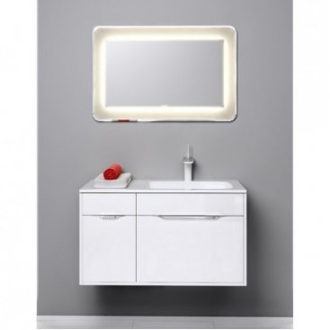 Мебель для ванной Aqwella Malaga 90R белый глянец