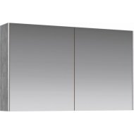 Зеркало-шкаф Aqwella Mobi 100 бетон светлый