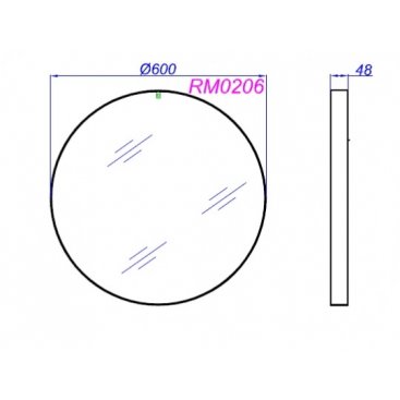 Зеркало Aqwella RM0206W