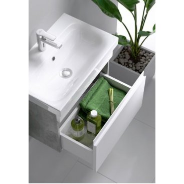 Мебель для ванной Aqwella Smart 50 бетон светлый