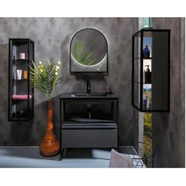 Мебель для ванной Armadi Art Loft 80 антрацит
