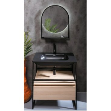 Мебель для ванной Armadi Art Loft 80 Light Wood Black