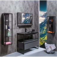 Мебель для ванной Armadi Art Loft 100 антрацит