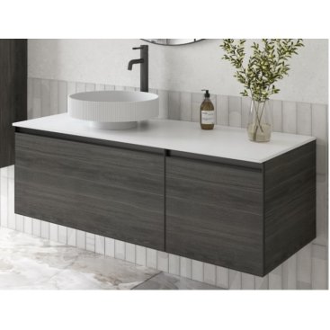 Мебель для ванной Armadi Art Quatro 2 120 дуб антрацит 790-M2-120-OA-A+792-120-W+801-R-MW