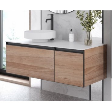Мебель для ванной Armadi Art Quatro 2 120 Willow/ антрацит 790-M2-120-W-A+792-120-W+801-MW