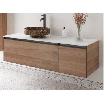 Мебель для ванной Armadi Art Quatro 2 140 Willow/ антрацит 790-M2-140-W-A+792-140-W+801-ED