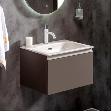 Мебель для ванной Armadi Art Vallessi 60 антрацит глянец 837-060-A glossy+838-060-W