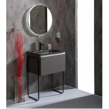 Мебель для ванной Armadi Art Vallessi 60 антрацит матовый 837-060-A matt+838-060-A