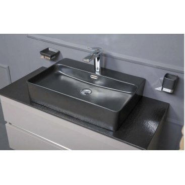 Мебель для ванной Armadi Art Vallessi 80 антрацит глянец 837-080-A glossy+840-080-A+875