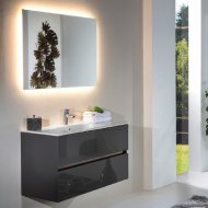 Мебель для ванной Armadi Art Vallessi 80 антрацит глянец 837-080-A glossy+838-080-WG